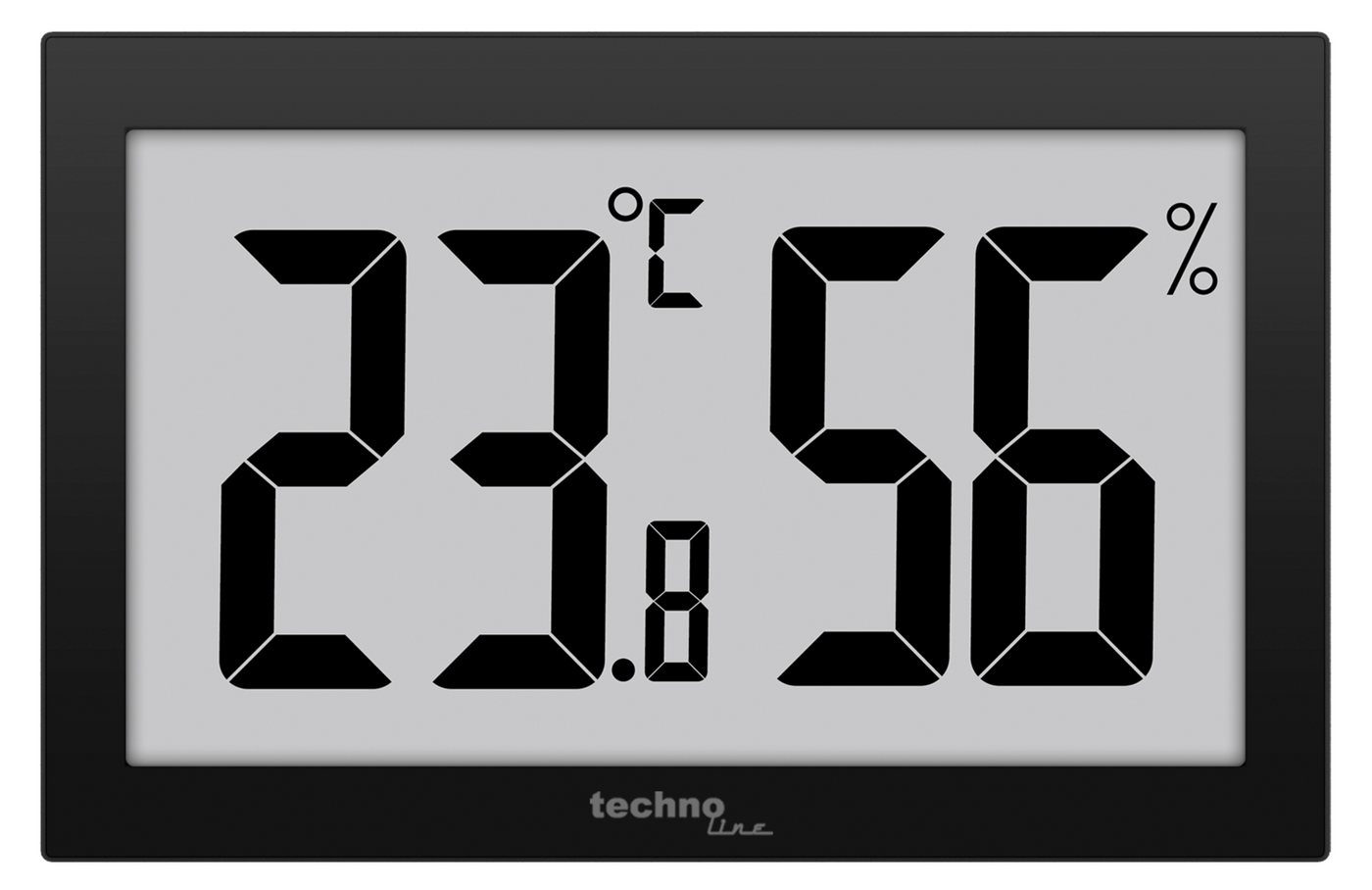 technoline WS 9465 Wetterstation (mit großes Anzeige für Temperatur und Luftfeuchte) von technoline