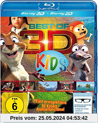 Best of 3D für Kids - Der große 3D Kinderspaß [3D Blu-ray] von unbekannt