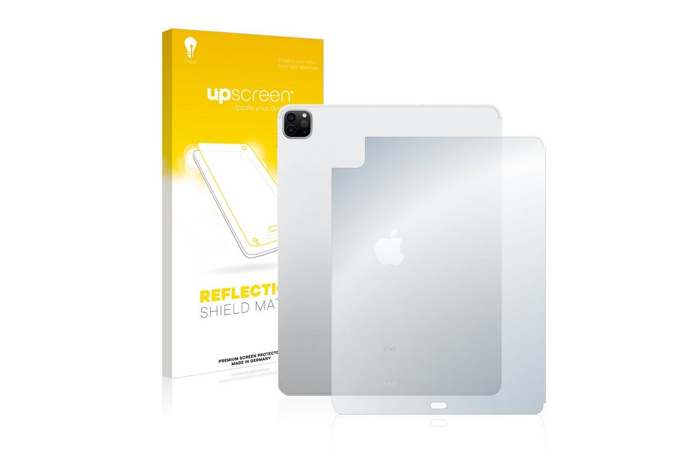 upscreen Schutzfolie für Apple iPad 12.9 Pro WiFi Cellular 2020 (Rückseite, 4. Gen), Displayschutzfolie, Folie matt entspiegelt Anti-Reflex" von upscreen