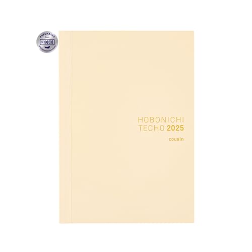 Hobonichi Techo 2025 Cousin Book [English/A5/Januar Start/Montag Start/Planer] von ほぼ日