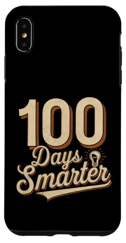 Hülle für iPhone XS Max 100 Tage Smarter Vintage Style Glühbirne Smart Graphic von 100 Days of School Retro Smart Student Learning