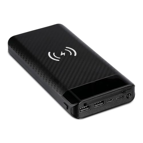 Powerbank 20.000 mAh, kabelloses Aufladen, 2 x USB von 1000brico