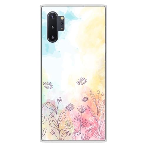 1001 coques Schutzhülle aus Silikon, bedruckt, kompatibel mit Samsung Galaxy Note 10 Plus, Wasserfarben von 1001 coques