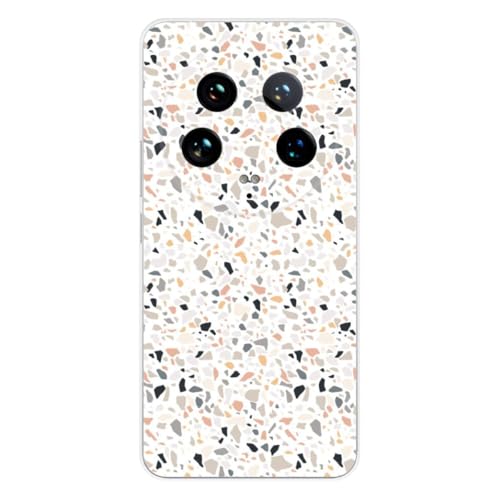 1001 coques Schutzhülle aus Silikon, bedruckt, kompatibel mit Xiaomi 14 Ultra Terrazzo Color von 1001 coques