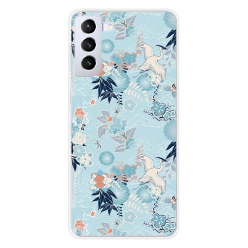 1001COQUES Schutzhülle für Samsung Galaxy S21, Design Kimono, bedruckt in Frankreich, weiche Silikonhülle von 1001 coques