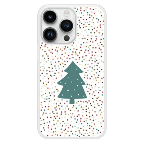 Schutzhülle aus verstärktem Silikon, bedruckt, kompatibel mit Apple iPhone 14 Pro NO Weihnachtsbaum von 1001 coques