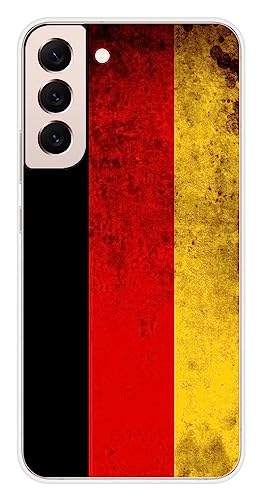 Silikon-Schutzhülle für Samsung Galaxy S22 Plus, Motiv: Flagge Deutschland von 1001coques