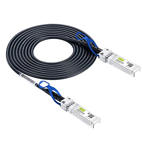 10Gtek 25G SFP28 SFP+ DAC Cable - 25GBASE-CR SFP28 to SFP28 Passive Direct Attach Copper Twinax Cable for Dell 470-ACEU, 3-Meter(10ft) von 10Gtek