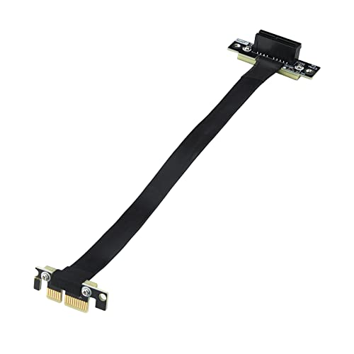 10Gtek PCI-e 3.0 Riser Kabel, X1 to X1, M to F, 90° to 90°, PCIe Extender Jumper for Graphics, Cable Length 20cm, P311MF5520 von 10Gtek