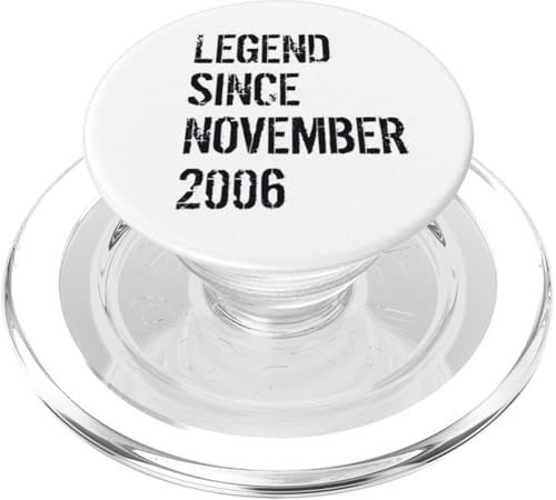 18. Geburtstag Jungen Mädchen Legende geboren November 2006 PopSockets PopGrip für MagSafe von 18th Birthday Boys Girls Legend November 2006