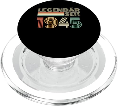 80. Geburtstag Mann Frau 80 Jahre 1945 Deko Lustig Geschenk PopSockets PopGrip für MagSafe von 1945 Jahrgang Geschenk 80. Geburtstag Deko Herren