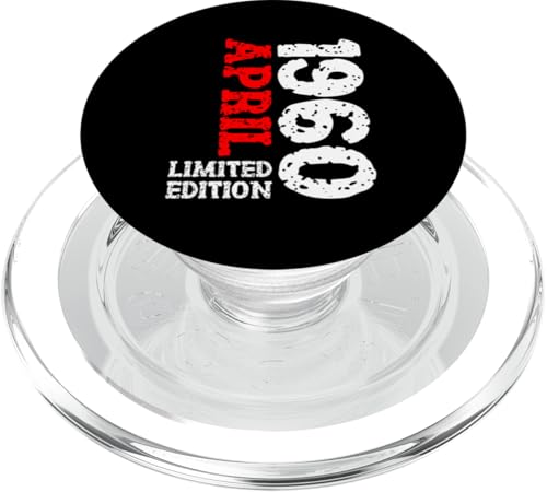 65. Geburtstag Deko Frauen Männer Limited Edition April 1960 PopSockets PopGrip für MagSafe von 1960 Geburtstag Damen Herren Geburtstagsgeschenk