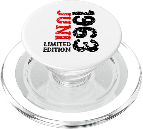 62. Geburtstag Deko Frauen Männer Limited Edition Juni 1963 PopSockets PopGrip für MagSafe von 1963 Geburtstag Damen Herren Geburtstagsgeschenk