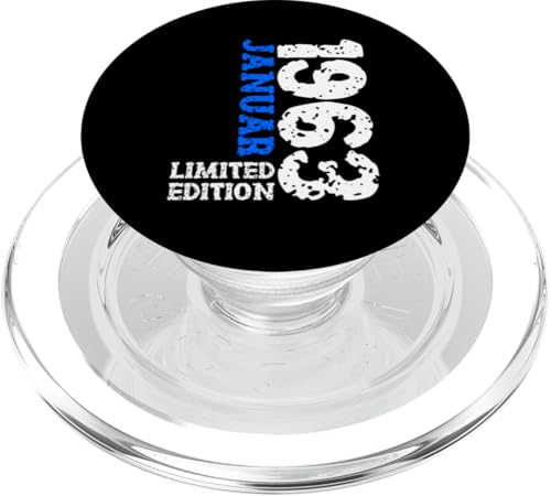 62. Geburtstag Frauen Männer Limited Edition Januar 1963 PopSockets PopGrip für MagSafe von 1963 Geburtstag Damen Herren Geburtstagsgeschenk