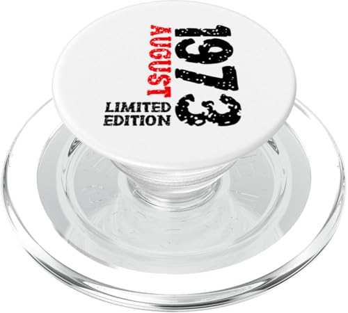 52 Geburtstag Deko Frauen Männer Limited Edition August 1973 PopSockets PopGrip für MagSafe von 1973 Geburtstag Damen Herren Geburtstagsgeschenk