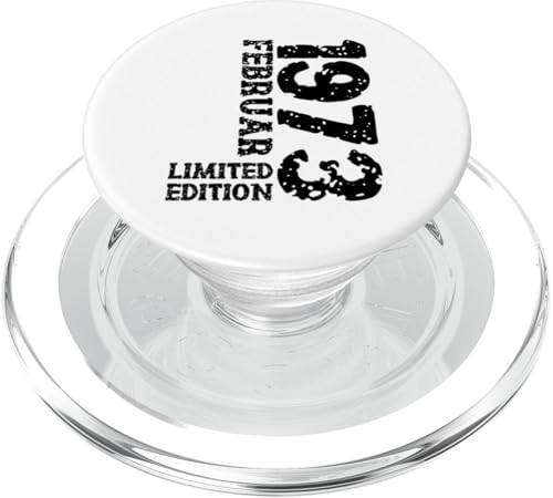 52. Geburtstag Frauen Männer Limited Edition Februar 1973 PopSockets PopGrip für MagSafe von 1973 Geburtstag Damen Herren Geburtstagsgeschenk