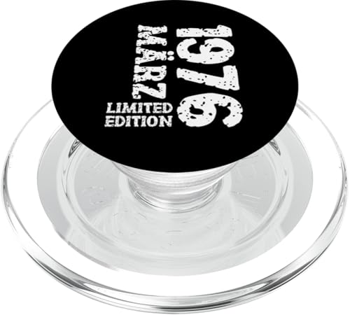 49. Geburtstag Deko Frauen Männer Limited Edition März 1976 PopSockets PopGrip für MagSafe von 1976 Geburtstag Damen Herren Geburtstagsgeschenk