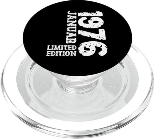 49. Geburtstag Frauen Männer Limited Edition Januar 1976 PopSockets PopGrip für MagSafe von 1976 Geburtstag Damen Herren Geburtstagsgeschenk