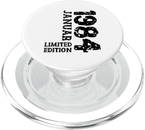 41. Geburtstag Frauen Männer Limited Edition Januar 1984 PopSockets PopGrip für MagSafe von 1984 Geburtstag Damen Herren Geburtstagsgeschenk