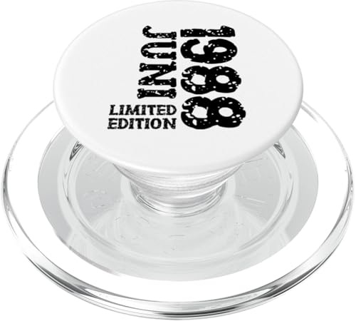 37. Geburtstag Deko Frauen Männer Limited Edition Juni 1988 PopSockets PopGrip für MagSafe von 1988 Geburtstag Damen Herren Geburtstagsgeschenk