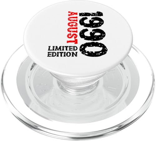 35 Geburtstag Deko Frauen Männer Limited Edition August 1990 PopSockets PopGrip für MagSafe von 1990 Geburtstag Damen Herren Geburtstagsgeschenk