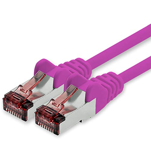 1CONN Cat6 Netzwerkkabel 15m magenta Ethernetkabel Lankabel Cat6 Lan Netzwerk Kabel Sftp Pimf Patchkabel 1000 Mbit s von 1CONN