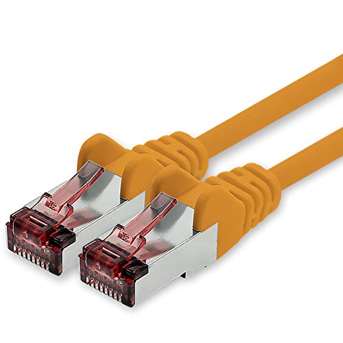 1CONN Cat6 Netzwerkkabel 1m orange Ethernetkabel Lankabel Cat6 Lan Netzwerk Kabel Sftp Pimf Patchkabel 1000 Mbit s von 1CONN