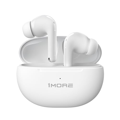 1MORE Q20 In Ear Kopfhörer Bluetooth 5.3, Kopfhörer Kabellos mit Active Noise Cancelling, Earbuds mit 4 Mikrofone, KI-ENC für Klare Anrufe, IPX4, 30 Std. Spielzeit, Niedrige Latenz (Weiß) von 1MORE