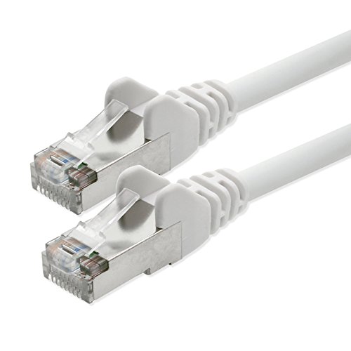 1aTTack CAT 5e foliengeschirmt FTP Netzwerk Patch-Kabel mit 2x RJ45 Stecker 10m weiss von 1aTTack.de