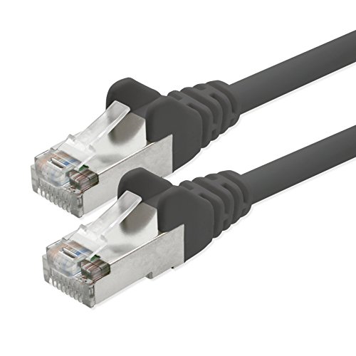 1aTTack CAT 5e foliengeschirmt FTP Netzwerk Patch-Kabel mit 2x RJ45 Stecker 5m schwarz von 1aTTack.de