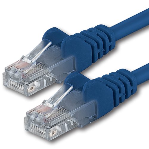 1aTTack.de 0,5m - blau - 1 Stück - CAT.6 CAT6 Ethernet-Lan-Netzwerk-Kabel 1000 Mbit/s Patchkabel von 1aTTack.de