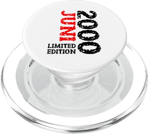 25. Geburtstag Deko Frauen Männer Limited Edition Juni 2000 PopSockets PopGrip für MagSafe von 2000 Geburtstag Damen Herren Geburtstagsgeschenk