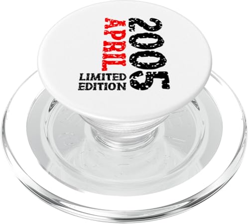 20. Geburtstag Deko Frauen Männer Limited Edition April 2005 PopSockets PopGrip für MagSafe von 2005 Geburtstag Damen Herren Geburtstagsgeschenk