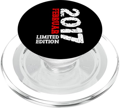 8. Geburtstag Deko Sohn Enkel Limited Edition Februar 2017 PopSockets PopGrip für MagSafe von 2017 Geburtstag Kinder Tochter Geburtstagsgeschenk