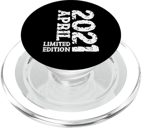 4. Geburtstag Deko Sohn Enkelkind Limited Edition April 2021 PopSockets PopGrip für MagSafe von 2021 Geburtstag Kinder Tochter Geburtstagsgeschenk