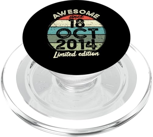 18. Oktober 2014 10. Geburtstag 10 Jahre alt 2024 Geburtstag PopSockets PopGrip für MagSafe von 2024 10 Year Old Birthday