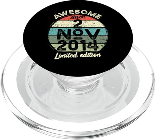 2. November 2014 10. Geburtstag 10 Jahre alt 2024 Geburtstag PopSockets PopGrip für MagSafe von 2024 10 Year Old Birthday