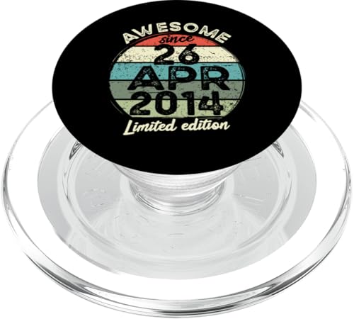 26. April 2014 10. Geburtstag, 10 Jahre alt 2024 Geburtstag PopSockets PopGrip für MagSafe von 2024 10 Year Old Birthday