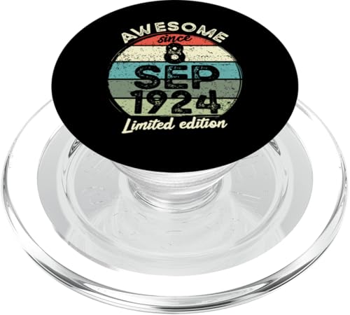 8. September 1924 100. Geburtstag 100 Jahre alt 2024 Geburtstag PopSockets PopGrip für MagSafe von 2024 100 Year Old Birthday