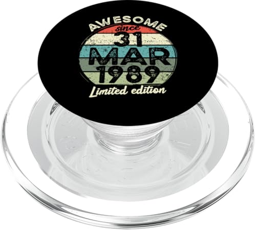 31. März 35. Geburtstag 35 Jahre 2024 Geburtstag PopSockets PopGrip für MagSafe von 2024 35 Year Old Birthday