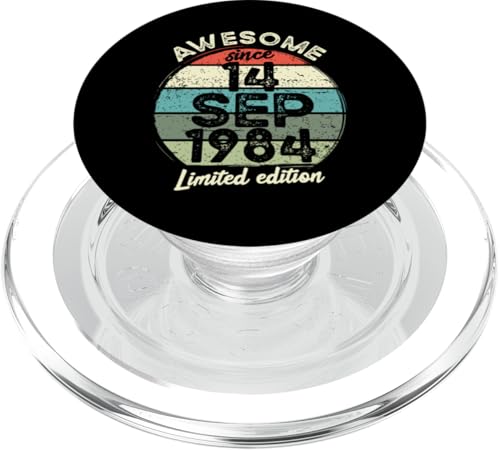 14. September 1984 40. Geburtstag 40 Jahre alt 2024 Geburtstag PopSockets PopGrip für MagSafe von 2024 40 Year Old Birthday