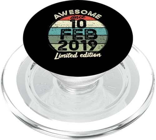 10. Februar 2019 5. Geburtstag 5 Jahre alt 2024 Geburtstag PopSockets PopGrip für MagSafe von 2024 5 Year Old Birthday