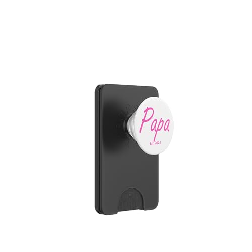 Neuer Papa eines kleinen Mädchens gegründet 2025 PopSockets PopWallet für MagSafe von 2025 Matching Family Baby Announcement Designs