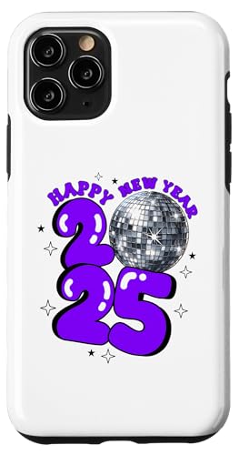 Hülle für iPhone 11 Pro Silvester 2025 Discokugel Party NYE Silvester Retro Lila von 2025 New Years Eve Tees NYC