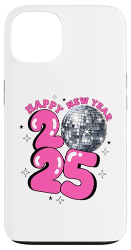 Hülle für iPhone 13 Neujahr 2025 Discokugel Party NYE Silvester Retro Rosa von 2025 New Years Eve Tees NYC