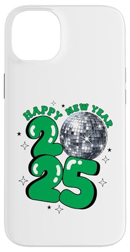 Hülle für iPhone 14 Plus Silvester 2025 Discokugel Party NYE Silvester Retro Grün von 2025 New Years Eve Tees NYC