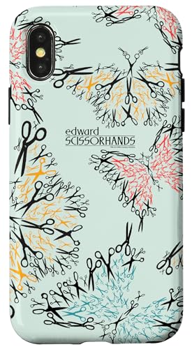 Hülle für iPhone X/XS Edward Scissorhands Scissor Butterflies Pattern & Logo von 20th Century Studios