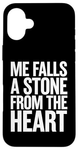 Me Falls A Stone From The Heart - Denglisch Spruch Hülle für iPhone 16 Plus von 26 Rd Londonshirts Apparel