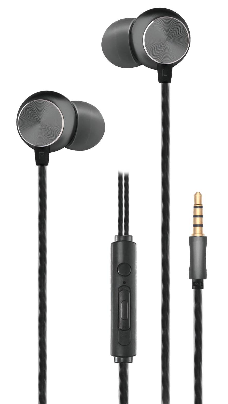 2GO In-Ear Stereo-Headset Deluxe - schwarz / anthrazit von 2GO