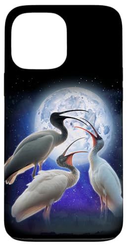 Hülle für iPhone 13 Pro Max 3 Ibis Heulen am Mond Lustiger Ibis Vogelliebhaber Vogelbeobachter von 3 Animals Howling At The Moon Gift Ideas